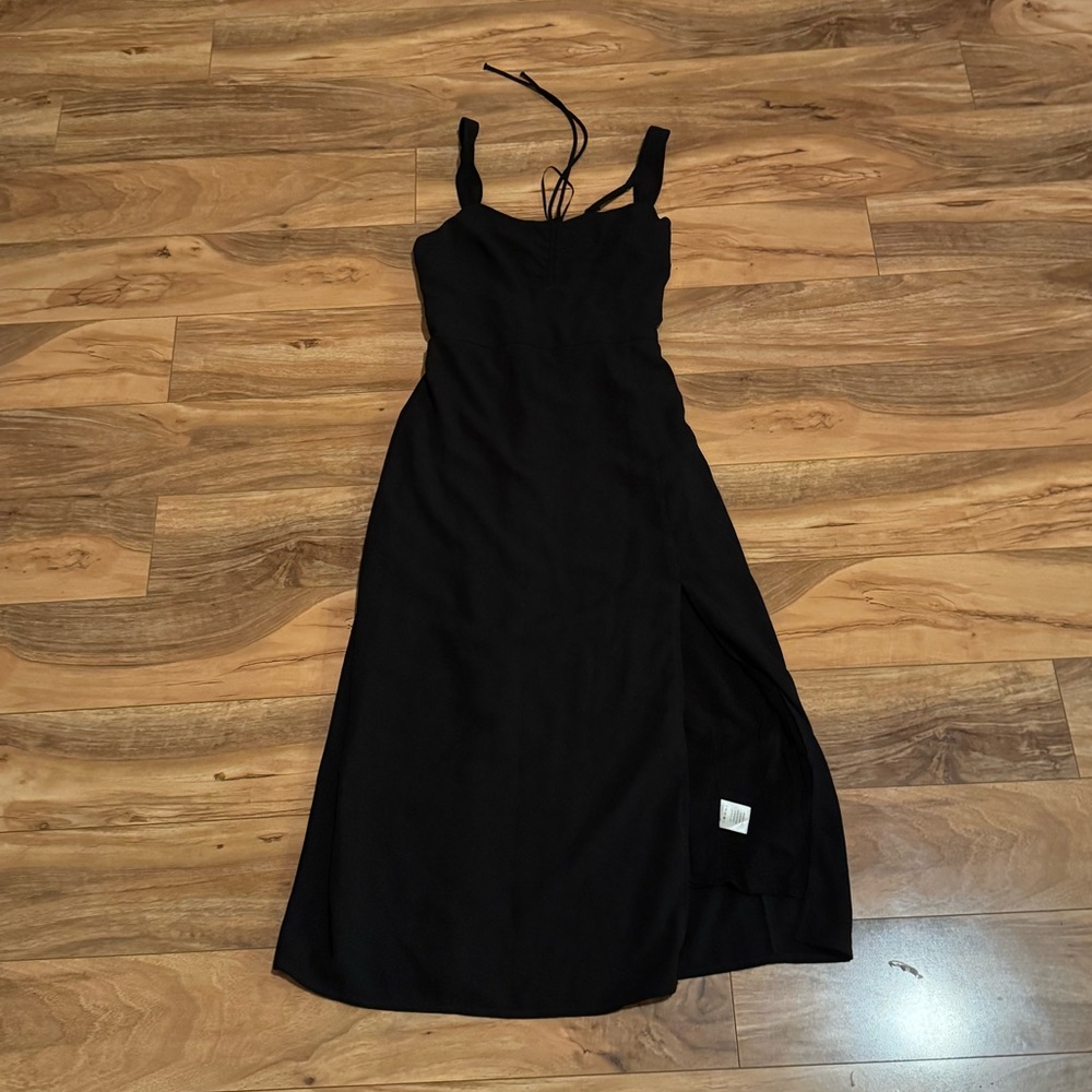 Blue Rain Black Midi Dress Size S